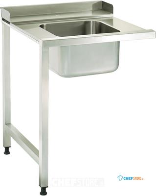 Maxima Spoeltafel - 120 X 75 cm - Aanvoer Vaatwasser Links - incl. Wasbak - 09201033