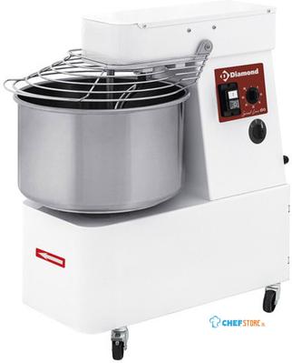 Spiraalkneder 33 Liters - 2 Snelheden - Timer - op Wielen - Diamond FD33/T2V-S 1