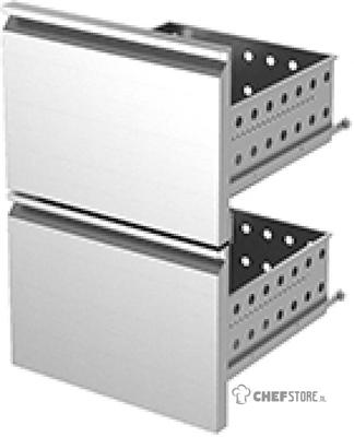 Diamond Kit Ladeblok (1/2 + 1/2) Roestvast Staal X KBR… - K-T1/2 1