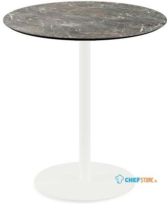 Urban Terrastafel Wit Frame + Galaxy Marble HPL 70 cm - Essentials 130021570