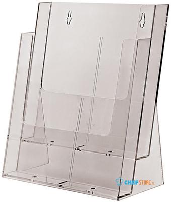Taymar® Folderhouder Balie/Wand 2x A4 Staand - 2C230X