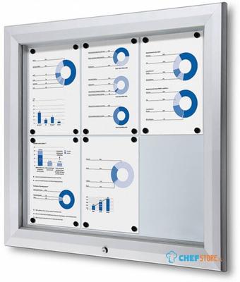 Syna Vergrendelbaar Notitiebord Outdoor 6x A4 - SCT6XA4PH