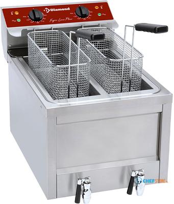 Elektrische friteuse | 2x 8 liter | FSM-2V5ET/S | Diamond 1