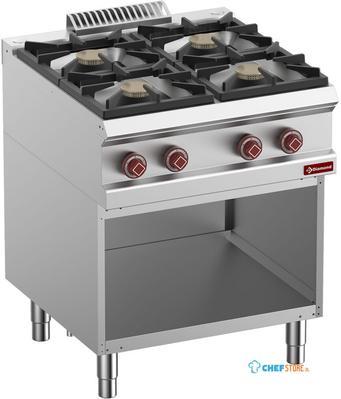 Fornuis Samengesteld Uit : 4 Branders & Open Kast - Diamond G7/4BA7-RN 1