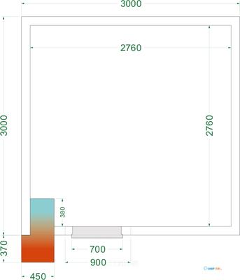 Vriesruimte (Compleet met Monoblock) - CRNF3030