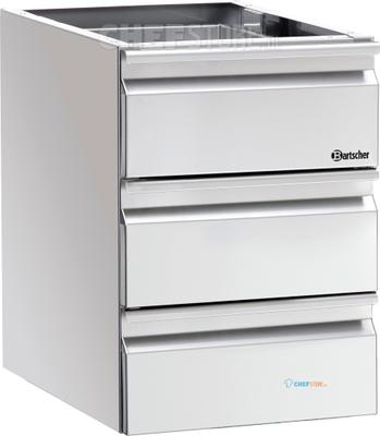 Bartscher Schuifladenblok 3 X 1/1 GN voor Werk - 315307 1
