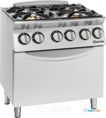 Bartscher 2992271 Gasfornuis 900 4 branders EBO