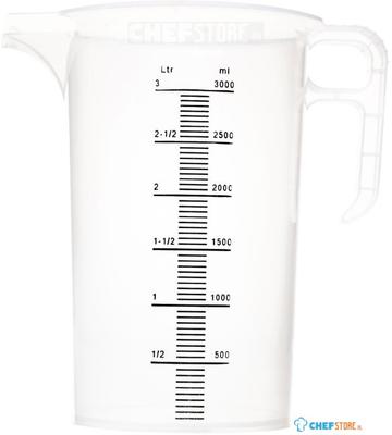Polypropyleen Maatbeker 3l, Pro-Measures FD328