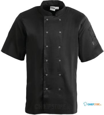 Whites Vegas unisex koksbuis korte mouw zwart S | A439-S 1