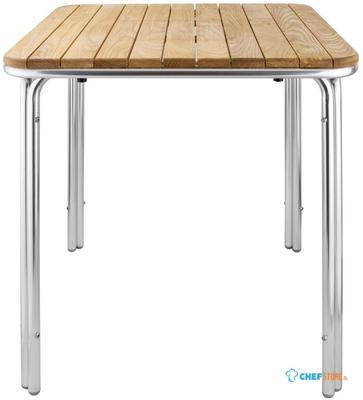 Bolero vierkante essen en aluminium tafel 70cm | GL982