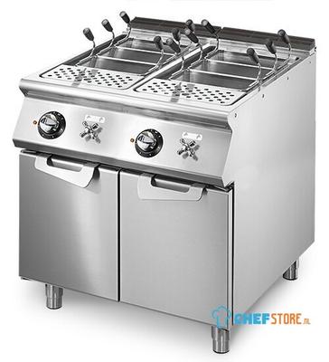 Mastro Electrische Pastakoker, 2 Gn 1/1 Bakken, Capaciteit: 2X 40 Liter, Vaste Verwarmingselementen | VS9080CPES 1