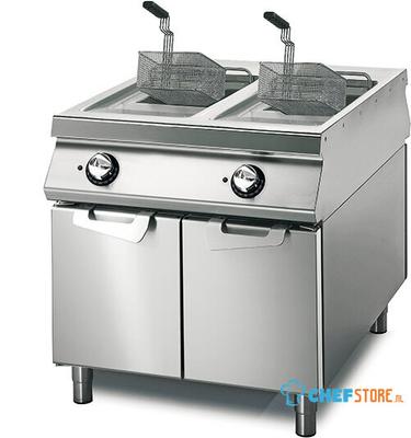 Electric Fryer 13+13 Liters On Cabinet With Door, Virtus VS11080FRE13 1
