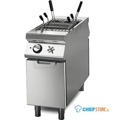 Electric Pasta Cooker On Cabinet With Door, 1 GN 1/1 Well - 40 Litres, Virtus VS11040CPES 1