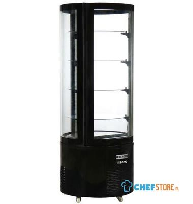 SARO Taartvitrine Zwart Model ALESSIA 1