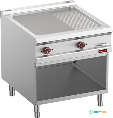 Elektrische Bakplaat - 2/3 Vlak - 1/3 Geribd Module 1/1 - Op Open Kast. - Diamond E9/PMA8-N 1