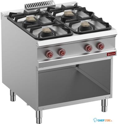 Gasfornuis Met 4 Branders Op Open Kast - Diamond G9/4BA8-N 1