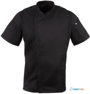 Chef Works Springfield unisex koksbuis met rits zwart S | B472-S
