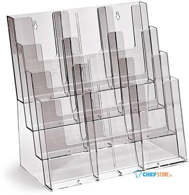 Taymar® Folderhouder Balie/Wand 12x DL Staand - 4C330