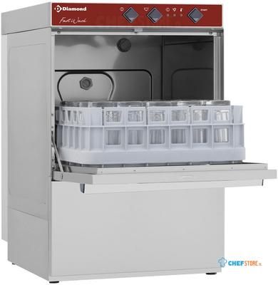 Horeca glazenvaatwasser | 40 x 40 mand | Afvoerpomp | 230V | Fast wash | DC402/6-PS | Diamond 1