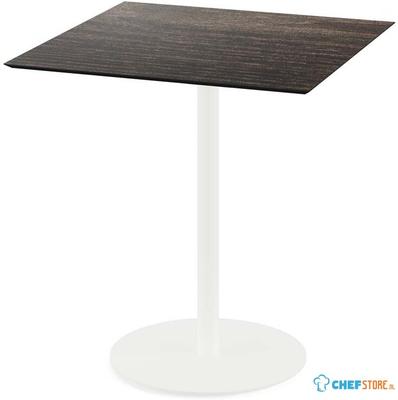 Urban Terrastafel Wit Frame + Riverwashed Wood HPL 70x70 cm - Essentials 130021477