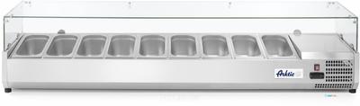Opzet Koelvitrine | 9x GN 1/3 | hard glazen kap | Arktic 232996 1