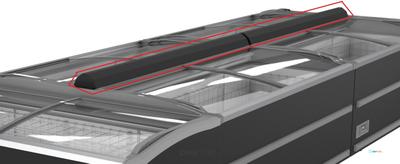 Vrieskist Koppelstuk 2000/2125, combisteel 7072.9015 1