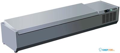 SARO Opzet Koelvitrine met Deksel 1/3 GN Model VRX 1500 S/S 1