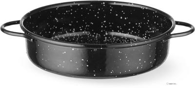 HENDI 622537 Braadpan "fuente", geëmailleerd, , Zwart, Diameter ⌀ 14 cm - Hoogte 4,5 cm