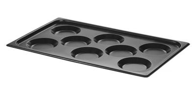 Bakplaat voor Eieren, met Anti-Aanbak Coating CONVECTOMAT EGGPLATE, HENDI, GN 1/1, Zwart, 530x325x(H)26mm - 808856 1