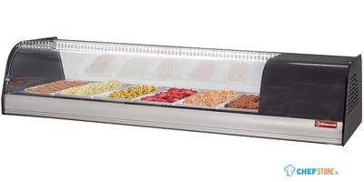 Diamond Gekoeld uitstalraam voor tapas, 6x GN 1/3 - 40 mm (inclusief) | TR6-TP/R6 1