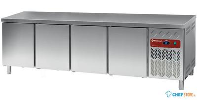 Koelwerkbank | 4 Deuren, Euronorm 600x400 | Geforceerd | DP255/PC-R2 | Diamond 1