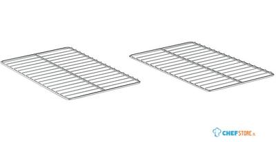 Diamond Set van 2 roosters GN 1/1 inox AISI 304 | AC/K2-1X 1