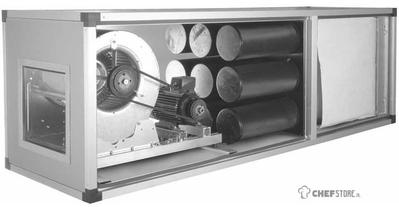 Diamond Filtrerende extractiegroep, 10400 m³/u, 2 snelheden | GF120-2V 1