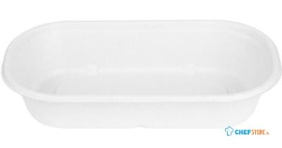 Fiesta Recyclable Fiesta Composteerbare Bagasse Ovale Containers 850ml (pack van 100) - HW627