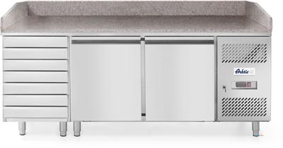 Arktic Pizzawerkbank met 2 deuren en 7 lades 280L | 232842 1