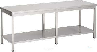 Werktafel | Bodemschap | 230cm breed | RVS | Combisteel | 7812.0052 1