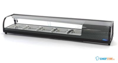 Maxima Sushi- en Tapasvitrine - 132 L - 5 X 1/2 GN - Tafelmodel - 09400866