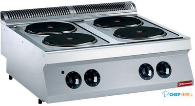 Elektrisch kookfornuis met 4 ronde platen | 1700 line | Diamond | E17/4P8T-N 1