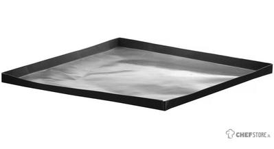 HENDI 219744 Ovenschaal voor Speedovens, non-stick coating, , Zwart, 280x280x(H)15mm, Vierkant