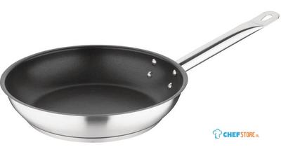 Vogue Platinum Plus Teflon Anti-Aanbak RVS Koekenpan 24cm - Vogue FC096