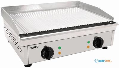 SARO Elektrische Grillplaat (gegroefd) Model FRY TOP GM 610 R 1
