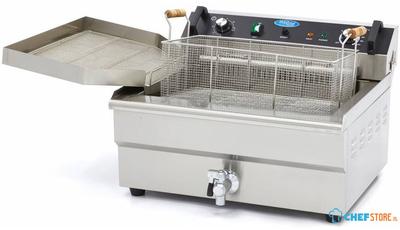 Maxima Frituurpan - 30 L - 1 Mand - met Tapkraan - 09365021