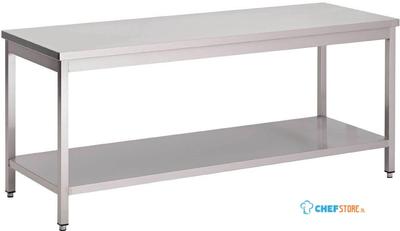 Werktafel | RVS | Onderblad | 180 x 70cm | GN128