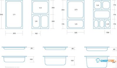 Maxima Gastronorm Bak - 1/2 GN - 2 cm Diep - Anti Aanbaklaag - 09367573