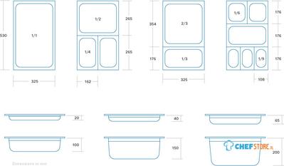 Maxima Gastronorm Bak - 1/2 GN - 4 cm Diep - Anti Aanbaklaag - 09367574