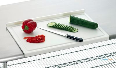 Snijplank PE | opstaande rand | wit | Bartscher | A120588 1