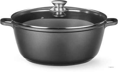 HENDI 611029 Braadpan met antiaanbaklaag, , 7L, Zwart, 367x290x(H)122mm