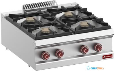 Gasfornuis 4 Branders -Top- - Diamond G7/4B7T-N 1