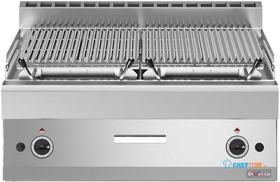 Diverso By Diamond Lavasteengrill - 1/1 Module - bakrooster in Gietijzer "double Face" - WR-PLX2-80 1