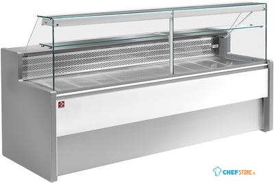 Gekoelde Vitrinetoonbank Met Rechte Ruit 90°, Met Reserve, Diamond RO10/E8-R2 1